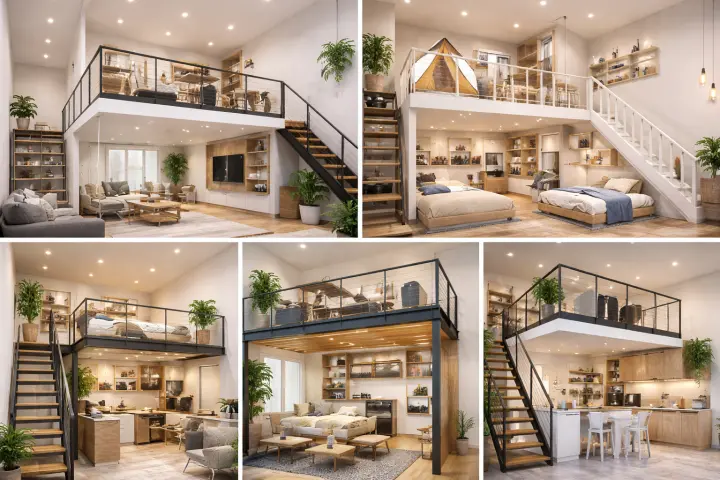 Mezannine Ruang Rumah Estetik di Bsd